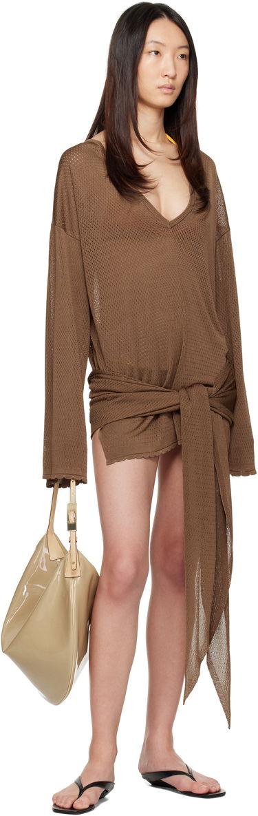 Klä The Attico The Attico Mini Cover-Up Dress Brun | 250WCA00418 VVV092AA, 3