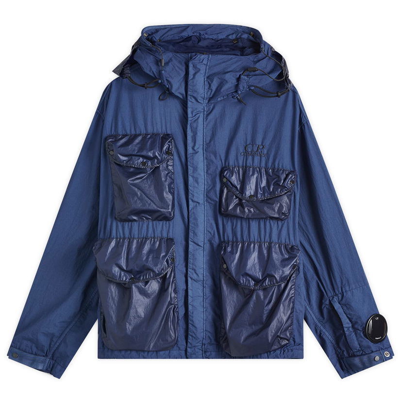 Parkas C.P. Company C.P. Company Multi Pocket Goggle Jacket, Size Large Blå | 18CMOW209A-005783M-BLU