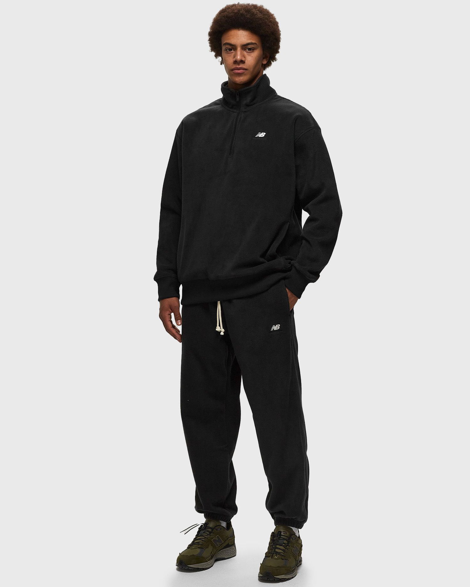 Träningsbyxor New Balance Athletics Polar Fleece Pant Svart | MP33543-BK, 1
