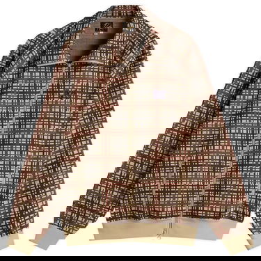 Jacka Needles Poly Jacquard Track Jacket Brun | RW312-A, 1