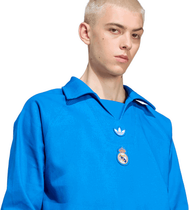Sweatshirt adidas Performance Real Madrid Terrace Icons Training Top Blå | JX6789, 3