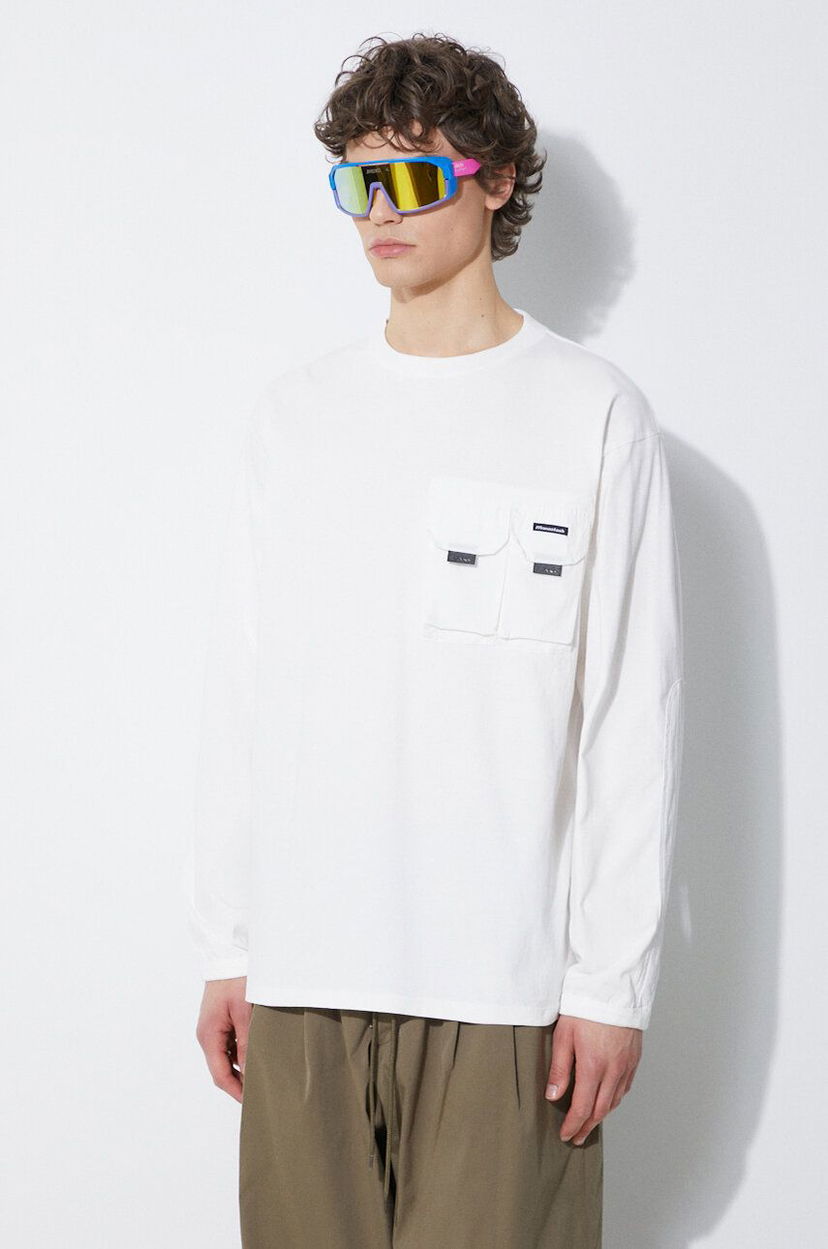 T-shirt Manastash Manastash Armor Long Sleeve T-Shirt Vit | 7924130002