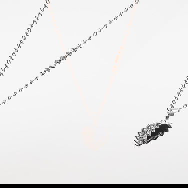 Halsband GUESS Lovely Guess Heart Pendant Necklace with Crystals Metallisk | JUBN03035JWRH-SILVER, 2