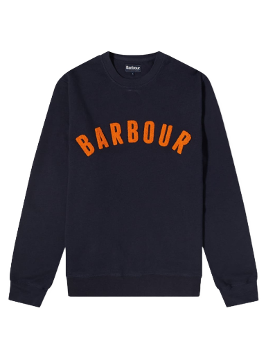 Sweatshirt Barbour Prep Logo Crew Sweat Mörkblå | MOL0101NY91