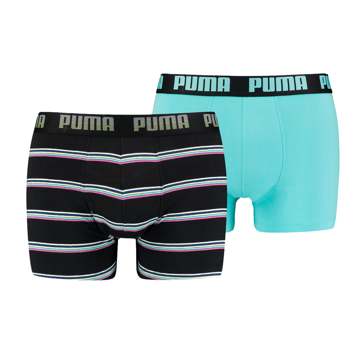 Boxare Puma Gradient Stripe Boxer, 2-Pack Turkos | 935035-01, 0