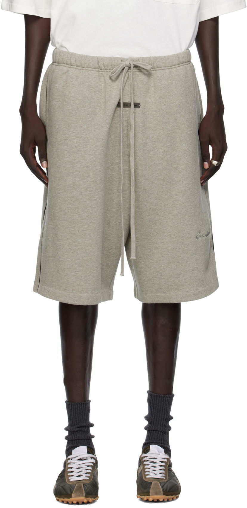 Shorts Fear of God Fear of God ESSENTIALS Basketball Jersey Shorts Grå | 160SP254555F