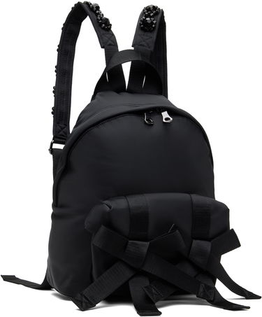 Ryggsäck Simone Rocha Simone Rocha Beaded Utility Bow Backpack Svart | BAG179TB-M 0761, 1