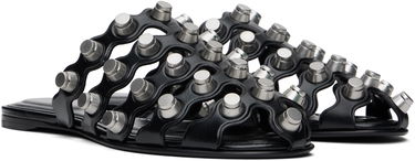 Sneakers och skor Alexander Wang Alexander Wang Rexa Cage Slide Sandals Svart | 30125M014, 3