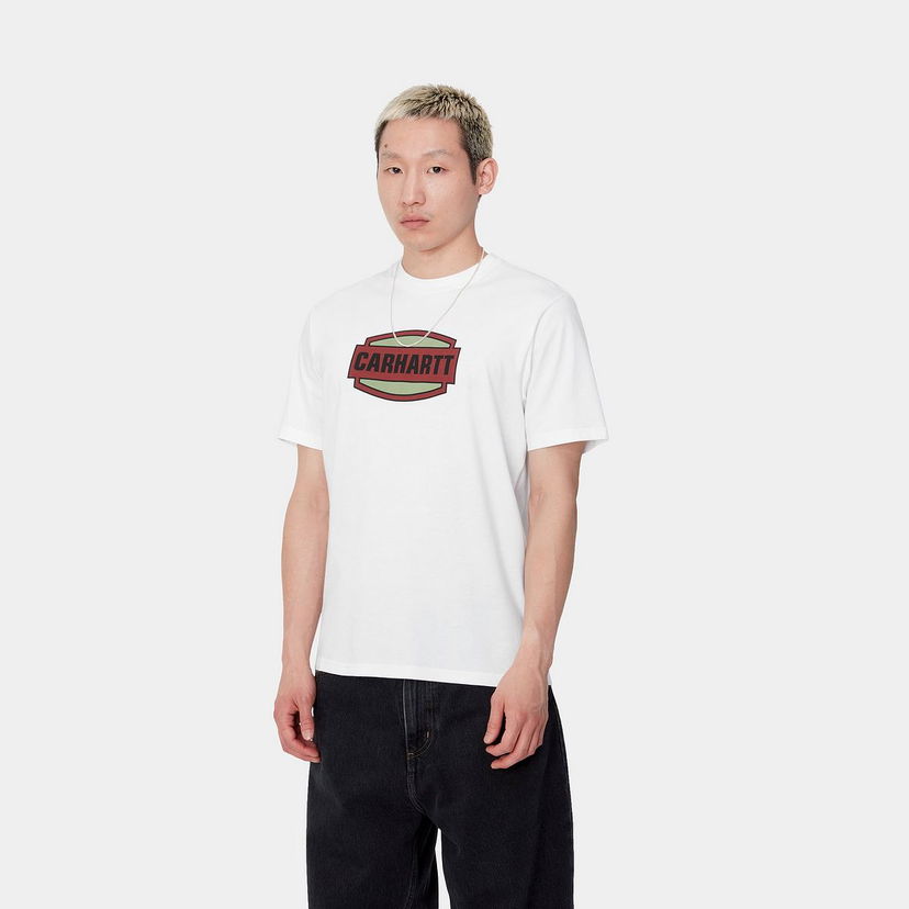 T-shirt Carhartt WIP Short Sleeve Graphic Logo T-Shirt Vit | I033637_9