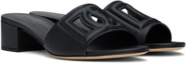 Sneakers och skor Dolce & Gabbana Heeled Leather Sandals Svart | CR1139 AY329, 3