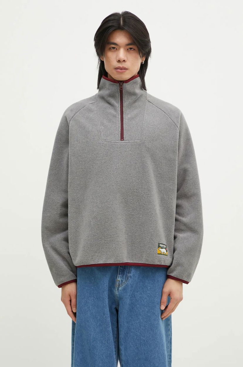 Sweatshirt Human Made Human Made Fleece Half-Zip Sweatshirt Grå | HM28CS019