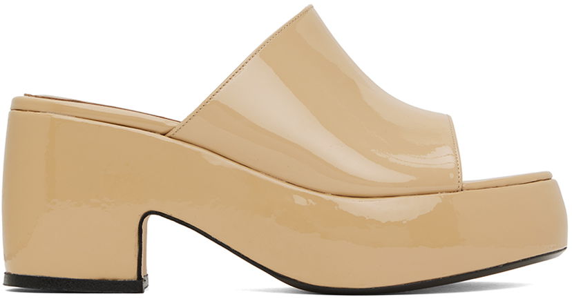 Tillbehör BY FAR BY FAR Leroy Heeled Sandals Beige | 23SSLERMKRFP