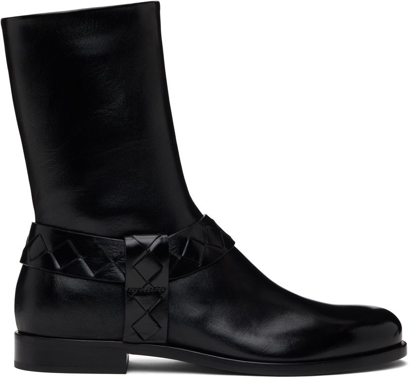 Kläder Bottega Veneta Bottega Veneta Achille Leather Boots Svart | 816615V3H901000
