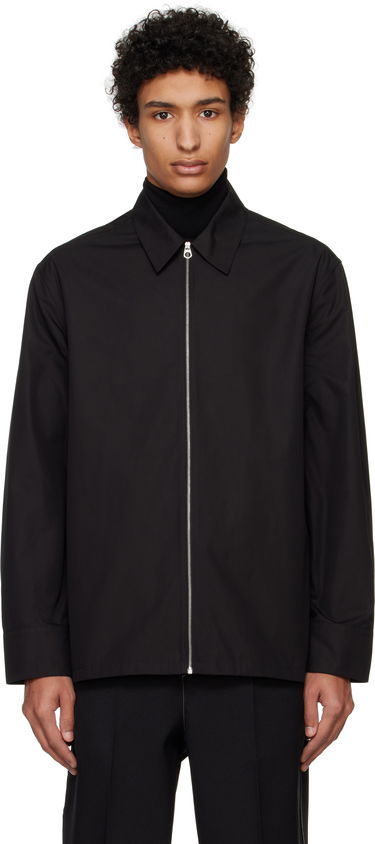 Skjorta Jil Sander Jil Sander Zip-Up Shirt Svart | J22DL0249_J45002, 0