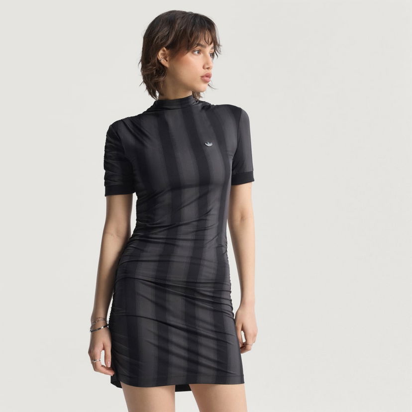 Klä adidas Performance Fitted Short Sleeve Dress Svart | JW7315