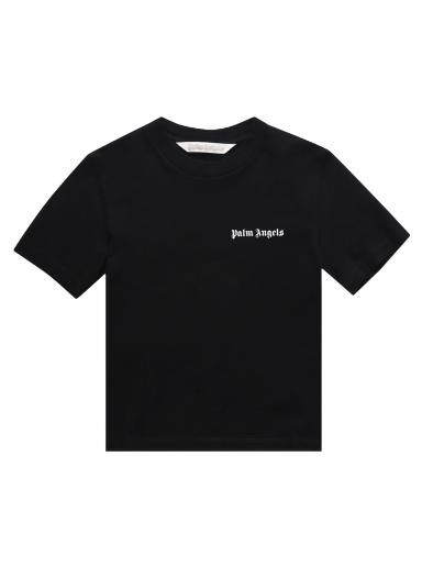 T-shirt Palm Angels Logo Fitted Tee Svart | PWAA044C99JER0011001