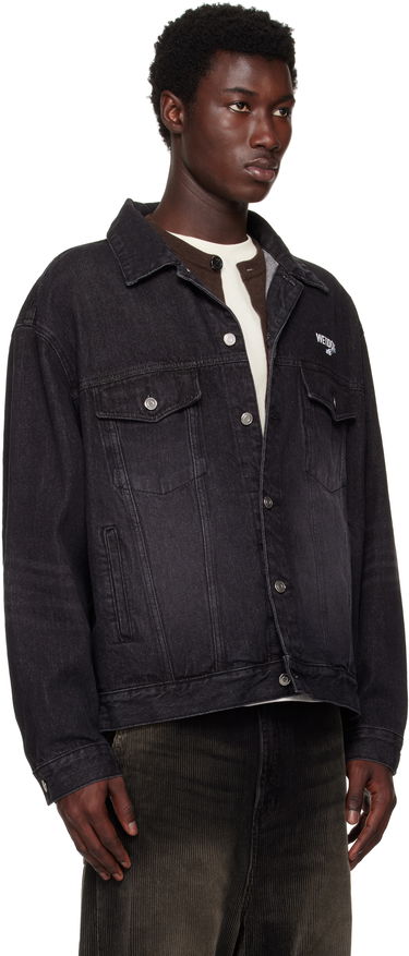 Jacka We11done We11done 1506 Trucker Denim Jacket Svart | WD-DJ1-23-913-U-BK, 4