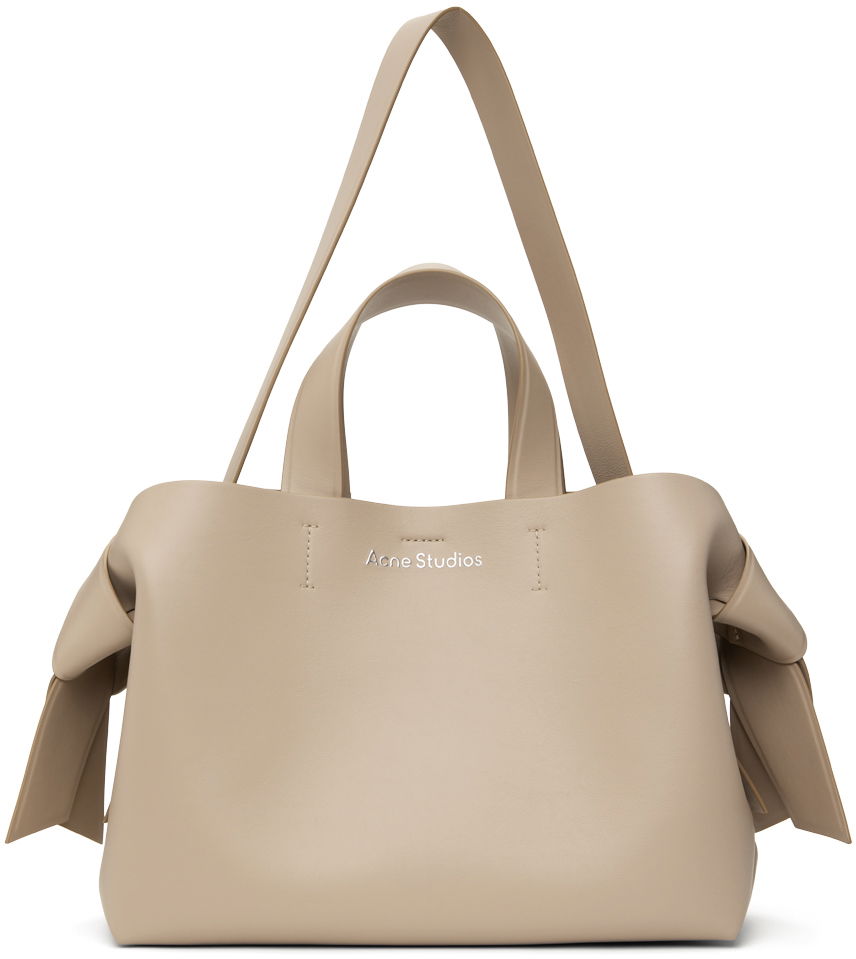 Tygpåse Acne Studios Musubi Midi Tote Bag Beige | A10338-, 0