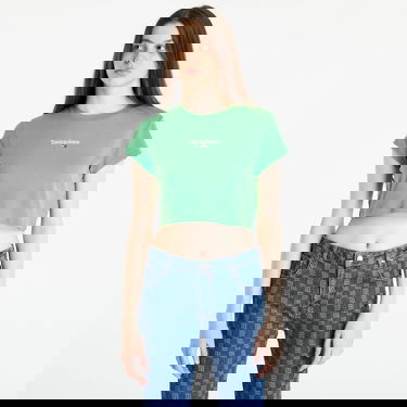 Crop top Tommy Hilfiger TOMMY JEANS Essential Logo Cropped T-Shirt Grön | DW0DW15444 LY3, 0