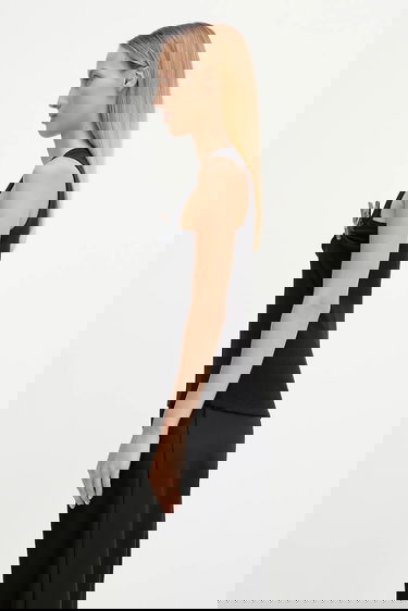 Linne Coperni Coperni Washing Clip Rib Tank Top Svart | COPT41BISF5033, 1