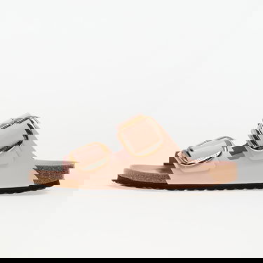 Sneakers och skor Birkenstock Birkenstock Arizona Big Buckle Natural Leather Patent High-Shine Slides Rosa | 1029392, 0