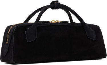 Handväska Alaïa 'Le Teckel' Suede Top Handle Bag Svart | AA1S06026CA328, 4