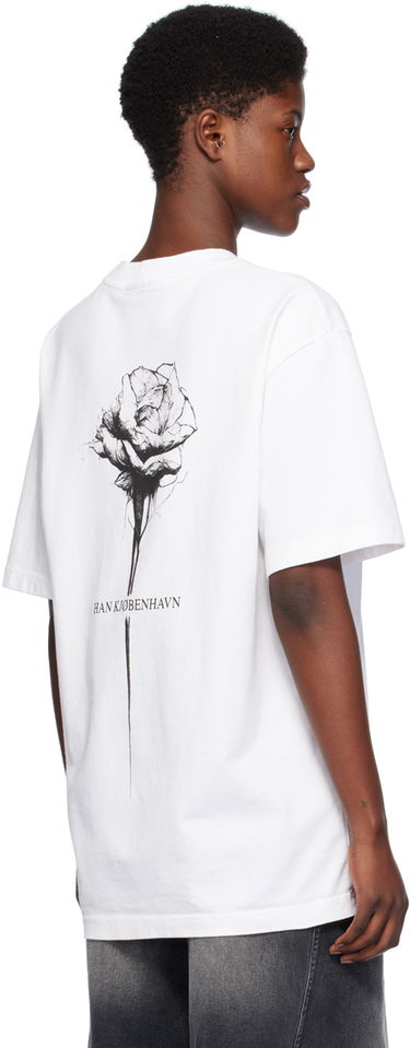 T-shirt Han Kjøbenhavn Han Kjobenhavn Rose Graphic T-Shirt Vit | M-133227, 2