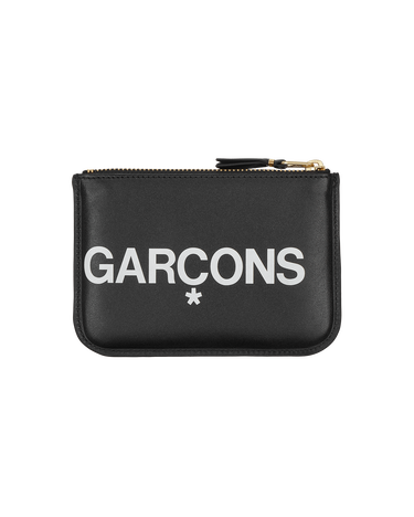Plånbok Comme des Garçons Huge Logo Zip Pouch Svart | SA8100HL 1, 2
