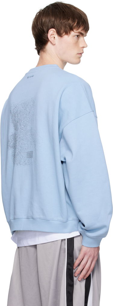 Sweatshirt We11done Coding Teddy Sweatshirt Blå | WD-TS2-25-789-U-BL, 2