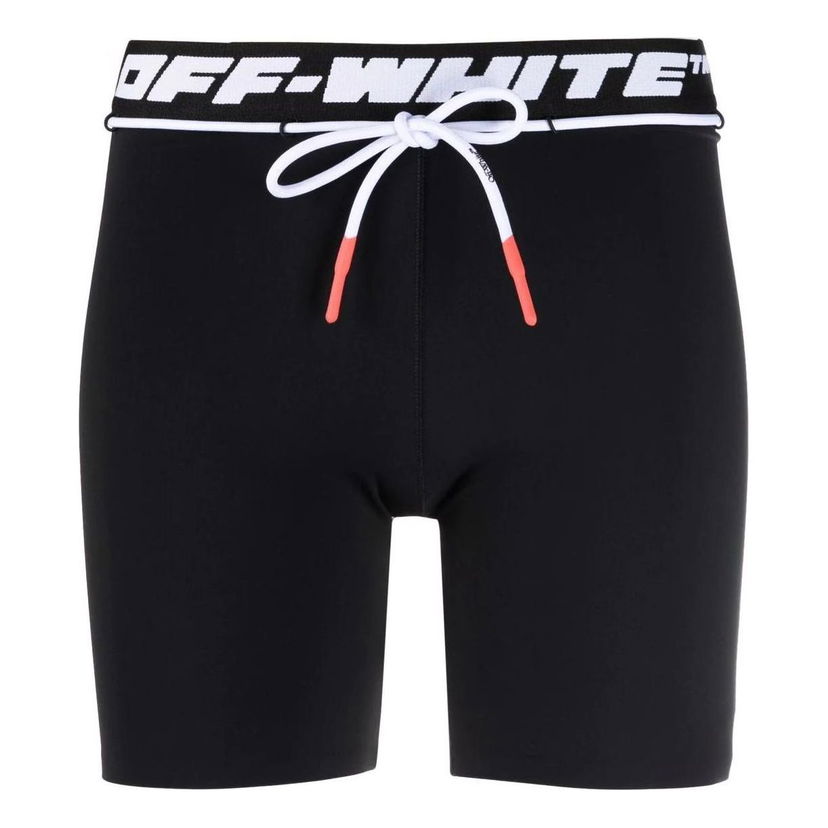 Shorts Off-White Logo-Waistband Running Shorts Svart | OWVH025C99JER0011000
