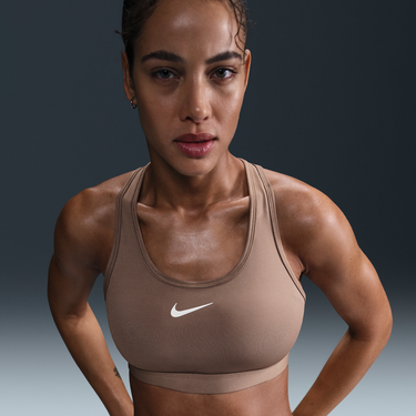 Behå Nike Nike Swoosh Medium Support Bra Brun | dx6821-233, 2
