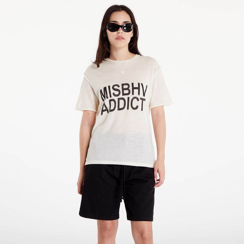 T-shirt MISBHV Addict T-Shirt UNISEX Off White Vit | 241M141
