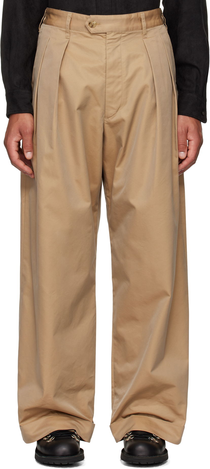 Byxor Engineered Garments Oxford Trousers Beige | 24F1F031