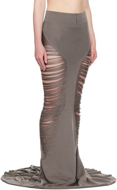 Kjol Rick Owens Rick Owens Hollywood Tanja Maxi Skirt Grå | RO01E7632 KGRIDM, 1