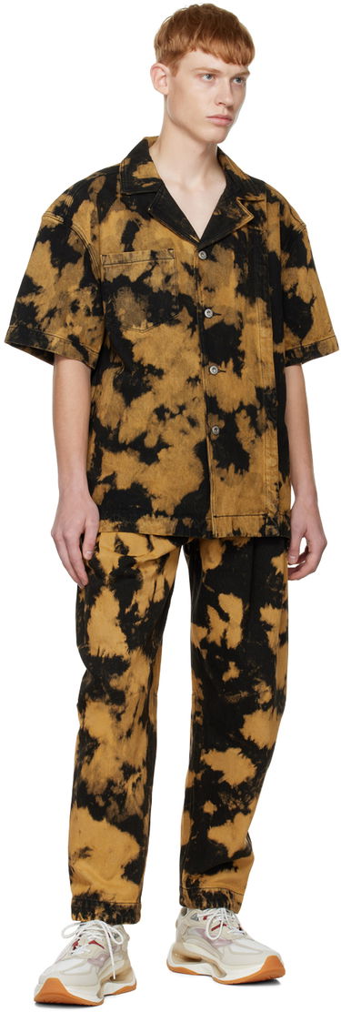 Byxor Feng Chen Wang Feng Chen Wang Tie-Dye Pleated Jeans Brun | FUF14TR05, 3