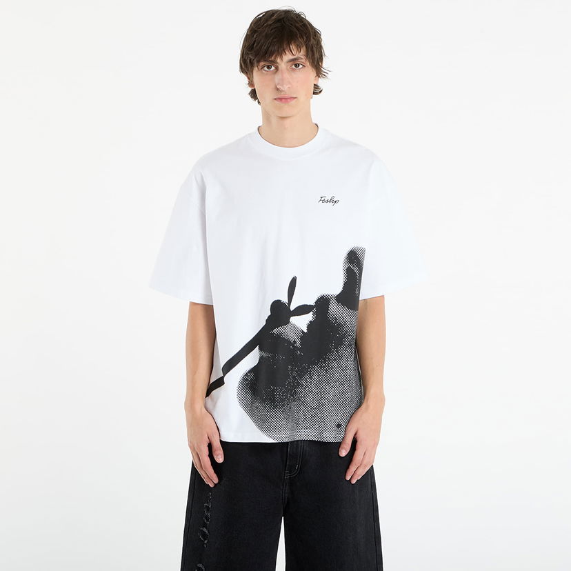 T-shirt Footshop Playboy x FTSHP Straw T-Shirt UNISEX White Vit | FTSHP_530