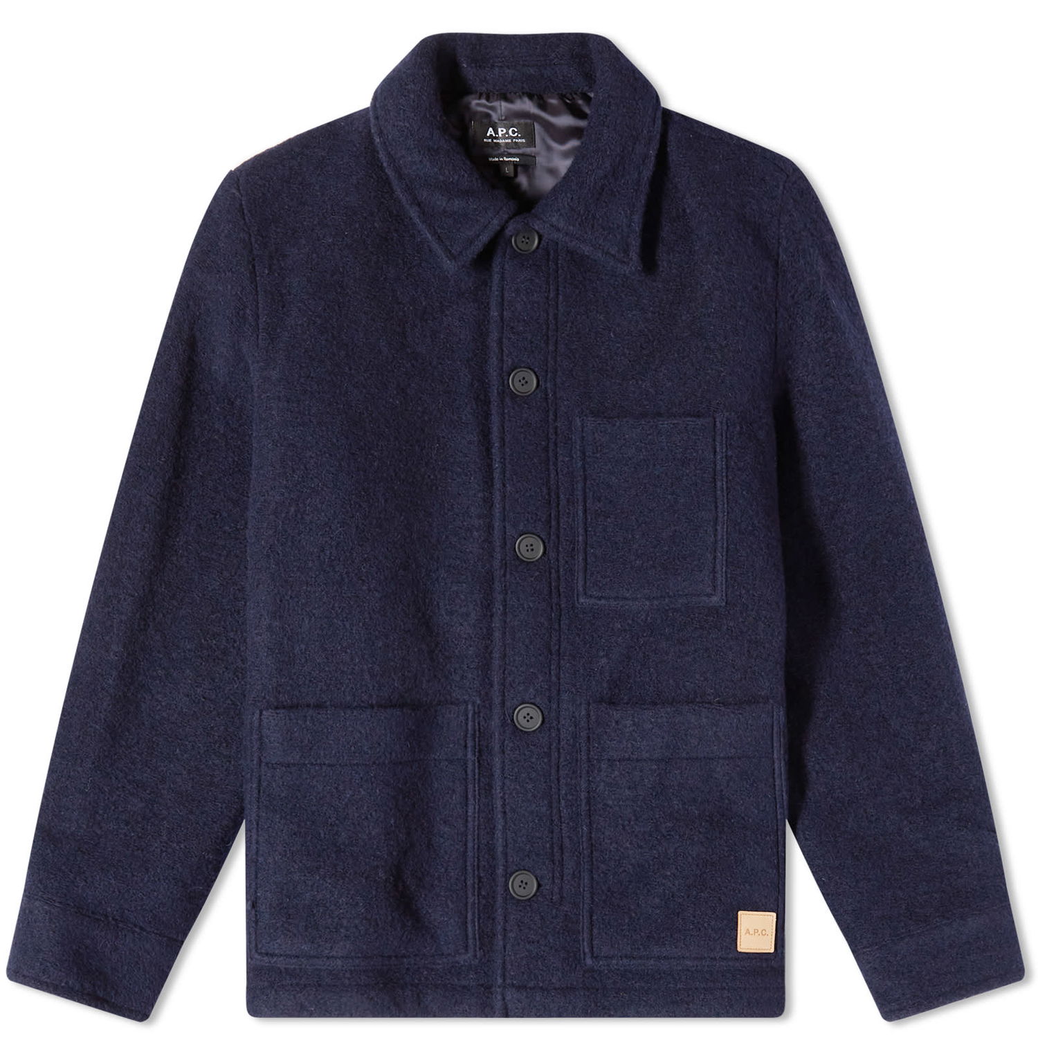 Jacka A.P.C. Emile Wool Chore Jacket Mörkblå | WVBCA-H02713-IAK, 0