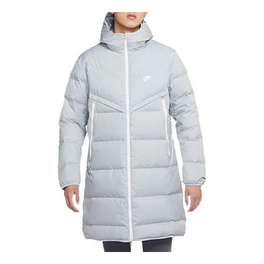 Pufferjacka Nike Sportswear Hooded Down Parka Grå | DD6789-077, 0