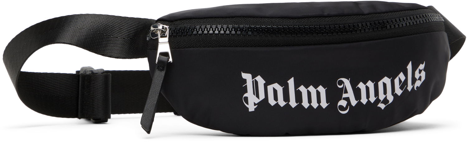 Midjeväska Palm Angels Palm Angels Over Logo Belt Bag Svart | PBNO006S25FAB0011001, 1