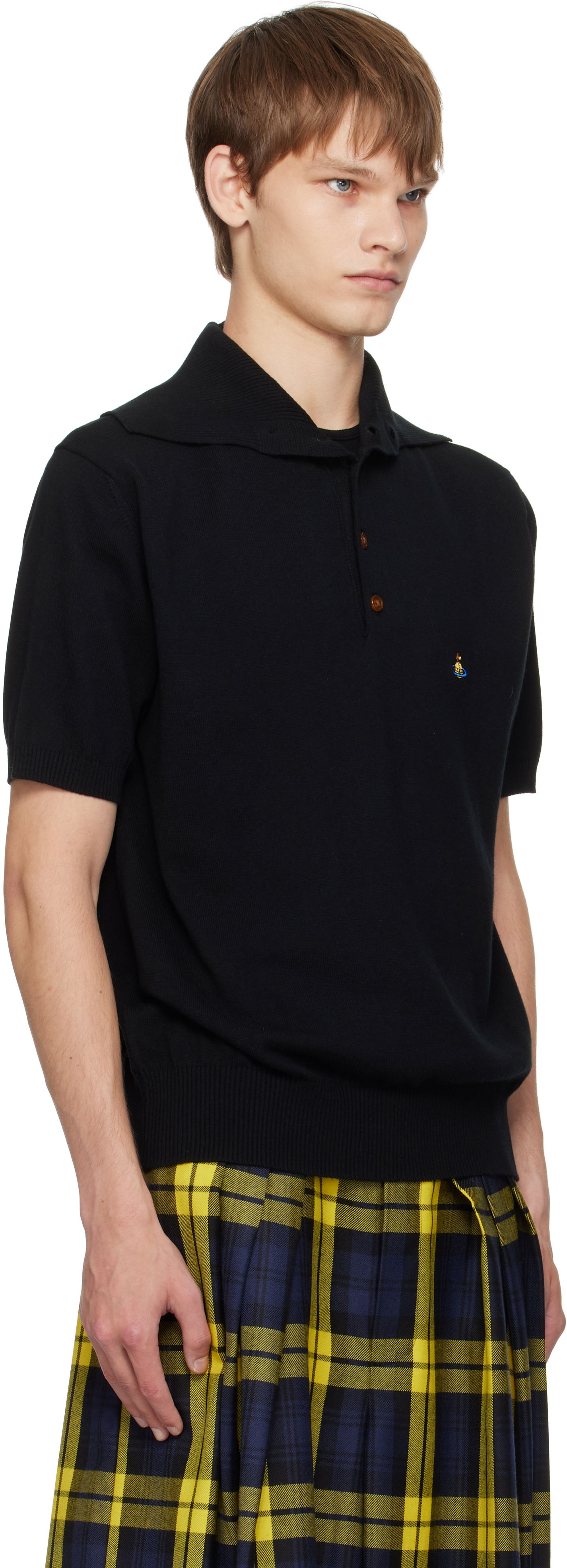 Polotröja Vivienne Westwood Vivienne Westwood Alex Knit Polo Svart | 2701001P-Y001V-, 1
