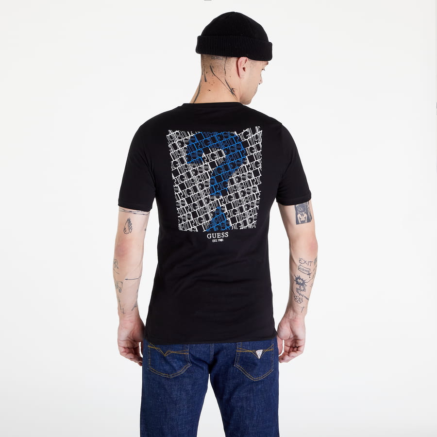 T-shirt GUESS Ermes CN Tee Svart | M2BI59I3Z14-JBLK, 0