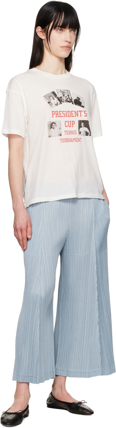 T-shirt Bode Bode 'President's Cup' Tennis Tournament Graphic T-Shirt Vit | MRS25CS020, 3