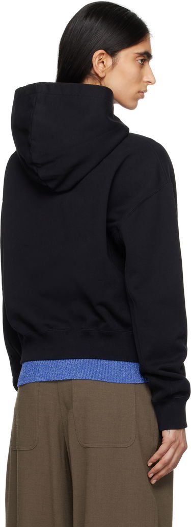 Sweatshirt JW Anderson JW Anderson Anchor Logo Cropped Hoodie Svart | JW0216-PG1719, 2