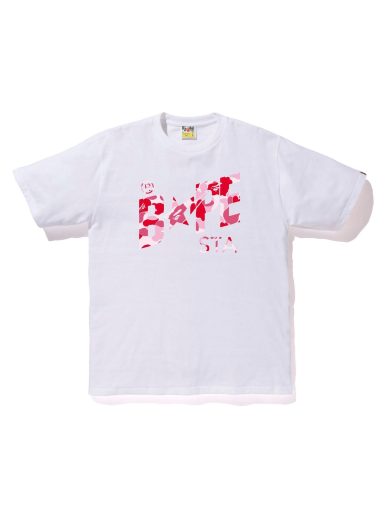 T-shirt BAPE ABC Camo Sta Logo Tee Vit | 1J30-110-008