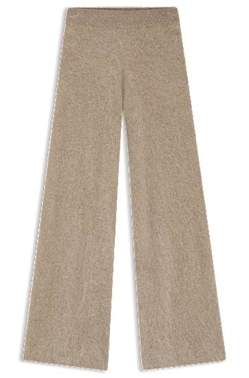 Byxor BOSS Wide-leg trousers in washed cashmere Beige | 50550831, 0