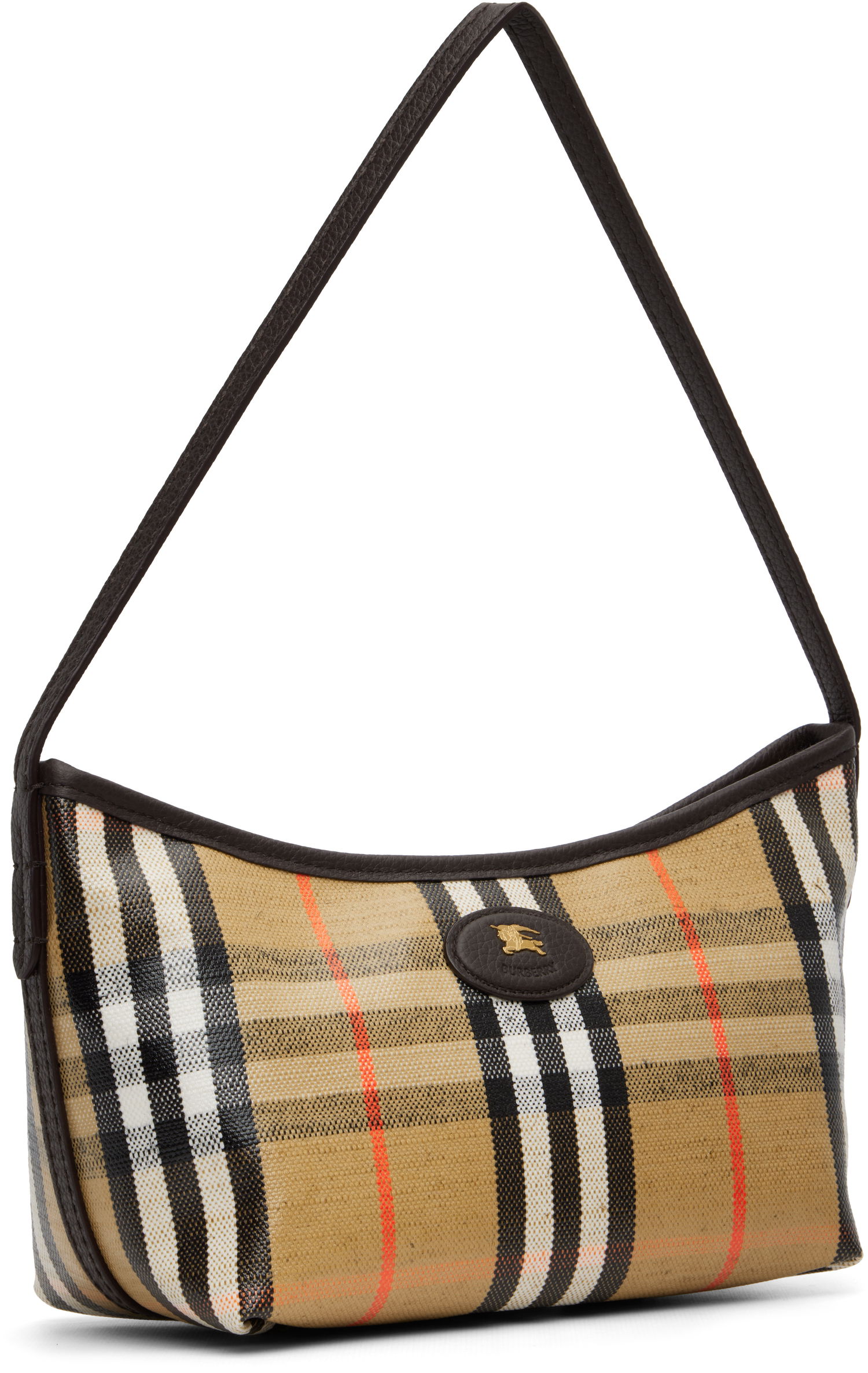 Axelväska Burberry Burberry Mini Highlands Shoulder Bag Beige | 8112278, 1