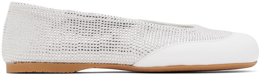 Sneakers och skor JW Anderson JW Anderson Crystal Ballerina Flats Vit | ANW42013B, 0