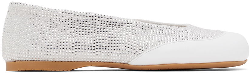 Sneakers och skor JW Anderson JW Anderson Crystal Ballerina Flats Vit | ANW42013B