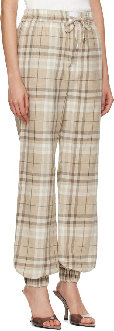 Träningsbyxor The Attico Attico Plaid Drawstring Jogger Pants Grå | 250WCP00257 CCC050AA, 4