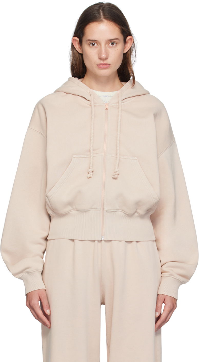 Sweatshirt Acne Studios Beige Zip Hoodie Beige | AI0157-